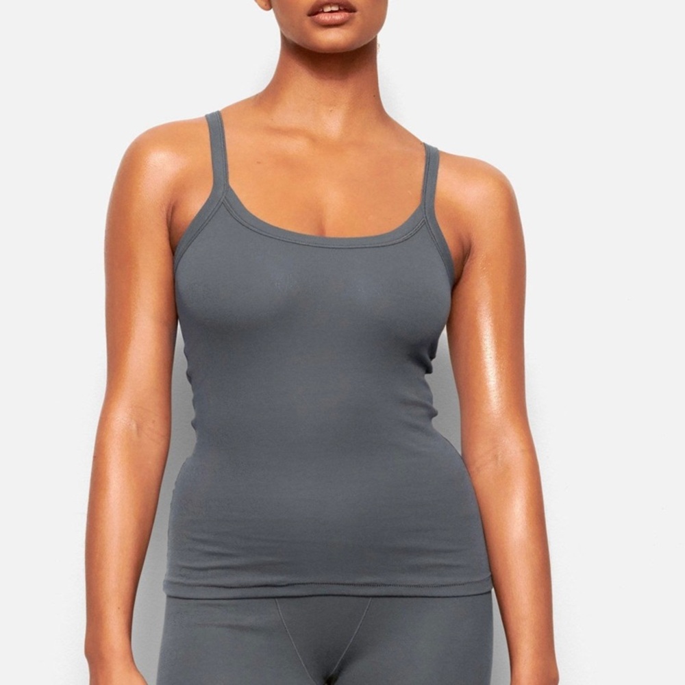 Skims Pointelle Logo tank NWT